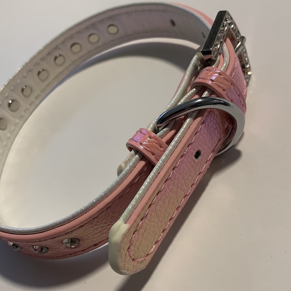 🎉HP🎉 Pink metallic rhinestone collar NEW - Picture 5 of 8
